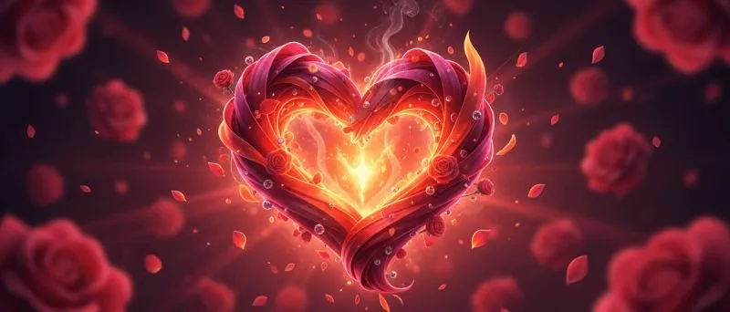 Cuore di rose rosse per il blog su sesso, amore, passione e relazioni di coppia